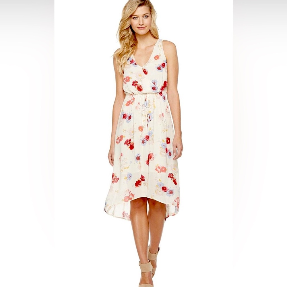 Lucky Brand Floral High Low Maxi Dress